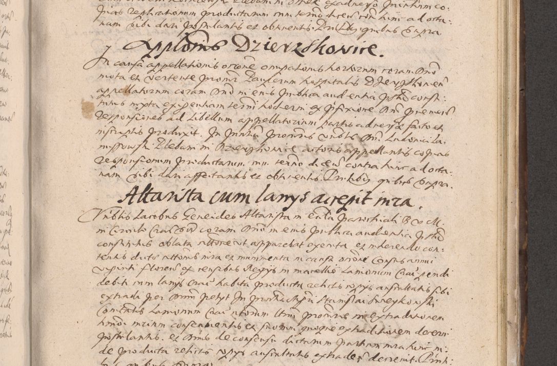 Zdjęcie nr 417 dla obiektu archiwalnego: Acta actorum causarum obligationum institutionum decretorum constitutionum quietationum resignationum cissionum et atiaru obsernationum tam indiciariarum quam extra indiciariarum coram Admodum Reverendo Domino Joanne Zerzynski Canonico Vicario in Spiritualibus et Officiali generali Cracoviensis ad Annum Domini Millesimum Sextentissimum Vigesimum Indictione tertia Pontificatus SSmi D. N. D. Pauli Divina pronidentia Papae V. foeliciter moderni anno ipsins subfelici regimine Diocesis Cracoviensis Illustrissimi ac Reverendissimi D. N. D. Martini Szyszkowski Deigratia Episcopus Cracoviensis Ducis Severiensis in continuantur.