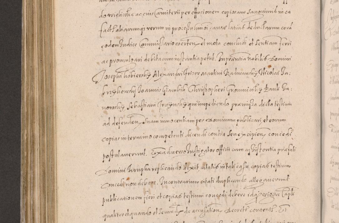 Zdjęcie nr 804 dla obiektu archiwalnego: Acta actorum causarum obligationum institutionum decretorum constitutionum quietationum resignationum cissionum et atiaru obsernationum tam indiciariarum quam extra indiciariarum coram Admodum Reverendo Domino Joanne Zerzynski Canonico Vicario in Spiritualibus et Officiali generali Cracoviensis ad Annum Domini Millesimum Sextentissimum Vigesimum Indictione tertia Pontificatus SSmi D. N. D. Pauli Divina pronidentia Papae V. foeliciter moderni anno ipsins subfelici regimine Diocesis Cracoviensis Illustrissimi ac Reverendissimi D. N. D. Martini Szyszkowski Deigratia Episcopus Cracoviensis Ducis Severiensis in continuantur.