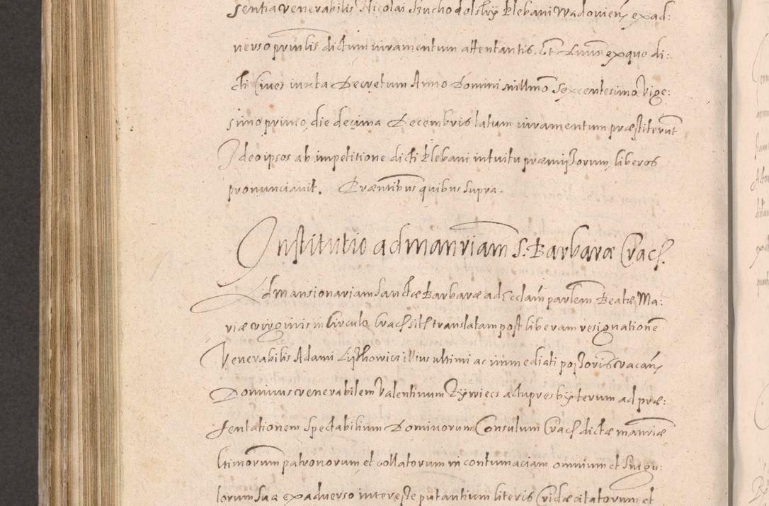 Zdjęcie nr 784 dla obiektu archiwalnego: Acta actorum causarum obligationum institutionum decretorum constitutionum quietationum resignationum cissionum et atiaru obsernationum tam indiciariarum quam extra indiciariarum coram Admodum Reverendo Domino Joanne Zerzynski Canonico Vicario in Spiritualibus et Officiali generali Cracoviensis ad Annum Domini Millesimum Sextentissimum Vigesimum Indictione tertia Pontificatus SSmi D. N. D. Pauli Divina pronidentia Papae V. foeliciter moderni anno ipsins subfelici regimine Diocesis Cracoviensis Illustrissimi ac Reverendissimi D. N. D. Martini Szyszkowski Deigratia Episcopus Cracoviensis Ducis Severiensis in continuantur.