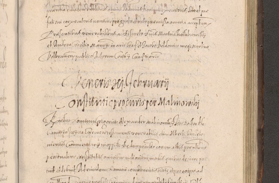 Zdjęcie nr 777 dla obiektu archiwalnego: Acta actorum causarum obligationum institutionum decretorum constitutionum quietationum resignationum cissionum et atiaru obsernationum tam indiciariarum quam extra indiciariarum coram Admodum Reverendo Domino Joanne Zerzynski Canonico Vicario in Spiritualibus et Officiali generali Cracoviensis ad Annum Domini Millesimum Sextentissimum Vigesimum Indictione tertia Pontificatus SSmi D. N. D. Pauli Divina pronidentia Papae V. foeliciter moderni anno ipsins subfelici regimine Diocesis Cracoviensis Illustrissimi ac Reverendissimi D. N. D. Martini Szyszkowski Deigratia Episcopus Cracoviensis Ducis Severiensis in continuantur.