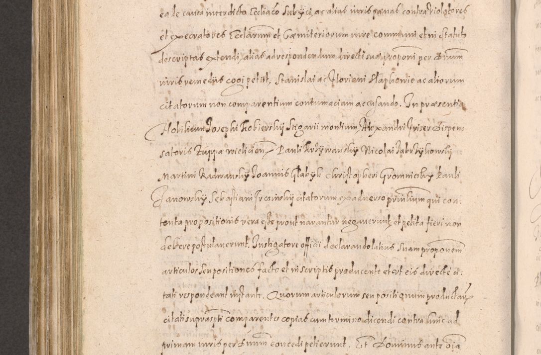 Zdjęcie nr 766 dla obiektu archiwalnego: Acta actorum causarum obligationum institutionum decretorum constitutionum quietationum resignationum cissionum et atiaru obsernationum tam indiciariarum quam extra indiciariarum coram Admodum Reverendo Domino Joanne Zerzynski Canonico Vicario in Spiritualibus et Officiali generali Cracoviensis ad Annum Domini Millesimum Sextentissimum Vigesimum Indictione tertia Pontificatus SSmi D. N. D. Pauli Divina pronidentia Papae V. foeliciter moderni anno ipsins subfelici regimine Diocesis Cracoviensis Illustrissimi ac Reverendissimi D. N. D. Martini Szyszkowski Deigratia Episcopus Cracoviensis Ducis Severiensis in continuantur.