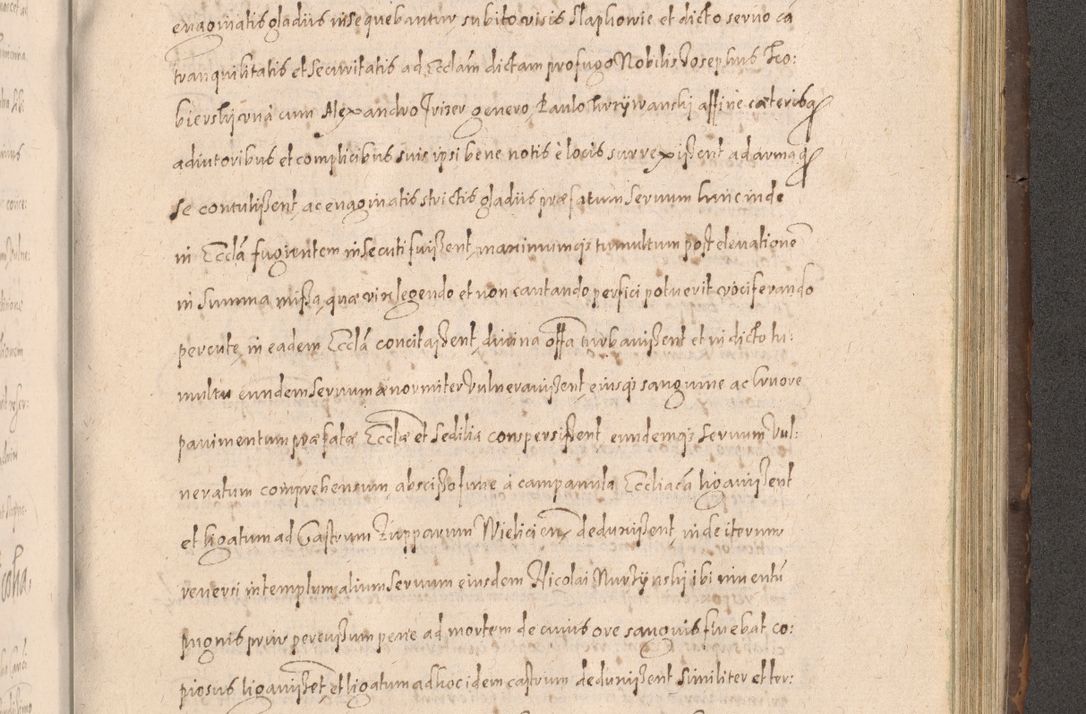 Zdjęcie nr 765 dla obiektu archiwalnego: Acta actorum causarum obligationum institutionum decretorum constitutionum quietationum resignationum cissionum et atiaru obsernationum tam indiciariarum quam extra indiciariarum coram Admodum Reverendo Domino Joanne Zerzynski Canonico Vicario in Spiritualibus et Officiali generali Cracoviensis ad Annum Domini Millesimum Sextentissimum Vigesimum Indictione tertia Pontificatus SSmi D. N. D. Pauli Divina pronidentia Papae V. foeliciter moderni anno ipsins subfelici regimine Diocesis Cracoviensis Illustrissimi ac Reverendissimi D. N. D. Martini Szyszkowski Deigratia Episcopus Cracoviensis Ducis Severiensis in continuantur.