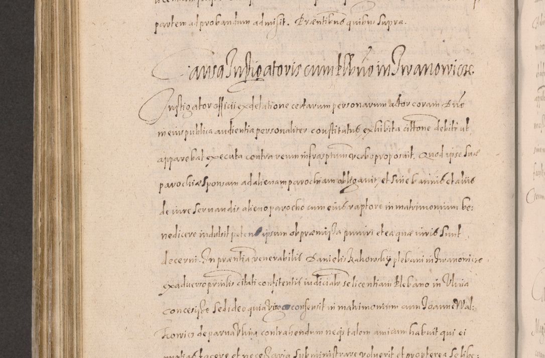 Zdjęcie nr 756 dla obiektu archiwalnego: Acta actorum causarum obligationum institutionum decretorum constitutionum quietationum resignationum cissionum et atiaru obsernationum tam indiciariarum quam extra indiciariarum coram Admodum Reverendo Domino Joanne Zerzynski Canonico Vicario in Spiritualibus et Officiali generali Cracoviensis ad Annum Domini Millesimum Sextentissimum Vigesimum Indictione tertia Pontificatus SSmi D. N. D. Pauli Divina pronidentia Papae V. foeliciter moderni anno ipsins subfelici regimine Diocesis Cracoviensis Illustrissimi ac Reverendissimi D. N. D. Martini Szyszkowski Deigratia Episcopus Cracoviensis Ducis Severiensis in continuantur.