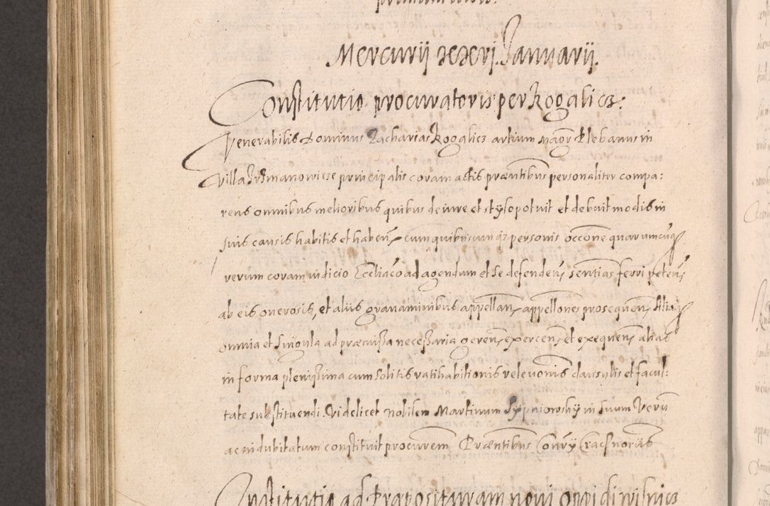 Zdjęcie nr 752 dla obiektu archiwalnego: Acta actorum causarum obligationum institutionum decretorum constitutionum quietationum resignationum cissionum et atiaru obsernationum tam indiciariarum quam extra indiciariarum coram Admodum Reverendo Domino Joanne Zerzynski Canonico Vicario in Spiritualibus et Officiali generali Cracoviensis ad Annum Domini Millesimum Sextentissimum Vigesimum Indictione tertia Pontificatus SSmi D. N. D. Pauli Divina pronidentia Papae V. foeliciter moderni anno ipsins subfelici regimine Diocesis Cracoviensis Illustrissimi ac Reverendissimi D. N. D. Martini Szyszkowski Deigratia Episcopus Cracoviensis Ducis Severiensis in continuantur.