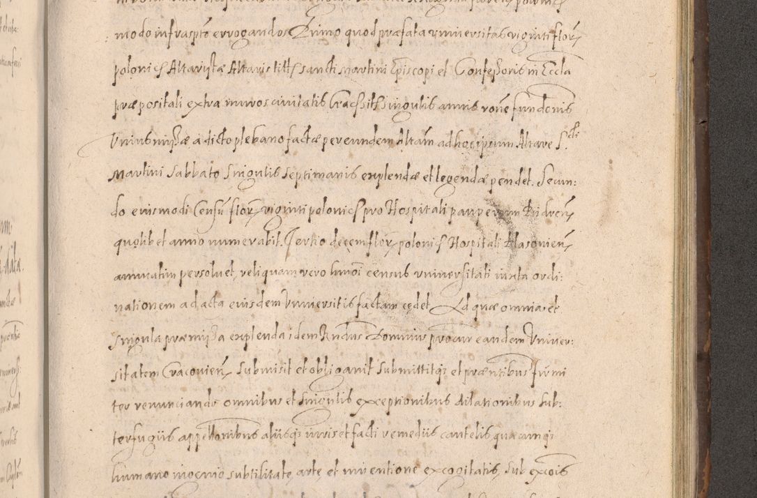 Zdjęcie nr 749 dla obiektu archiwalnego: Acta actorum causarum obligationum institutionum decretorum constitutionum quietationum resignationum cissionum et atiaru obsernationum tam indiciariarum quam extra indiciariarum coram Admodum Reverendo Domino Joanne Zerzynski Canonico Vicario in Spiritualibus et Officiali generali Cracoviensis ad Annum Domini Millesimum Sextentissimum Vigesimum Indictione tertia Pontificatus SSmi D. N. D. Pauli Divina pronidentia Papae V. foeliciter moderni anno ipsins subfelici regimine Diocesis Cracoviensis Illustrissimi ac Reverendissimi D. N. D. Martini Szyszkowski Deigratia Episcopus Cracoviensis Ducis Severiensis in continuantur.