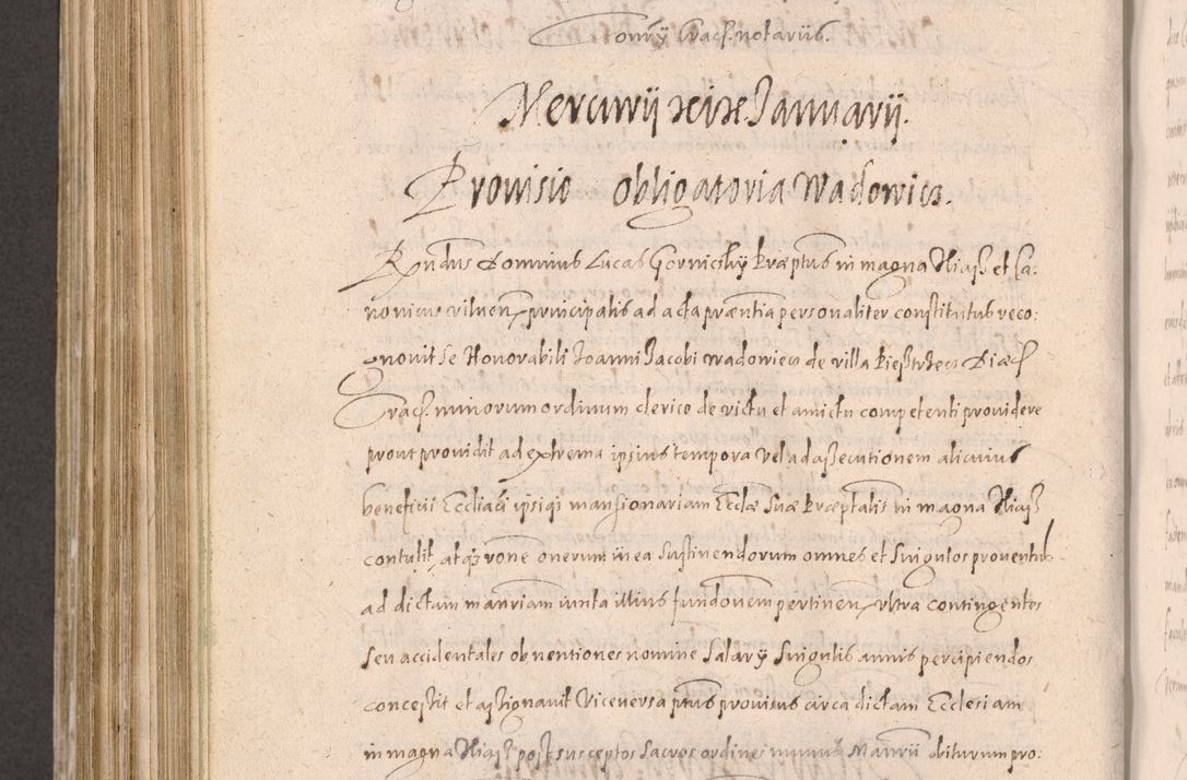 Zdjęcie nr 742 dla obiektu archiwalnego: Acta actorum causarum obligationum institutionum decretorum constitutionum quietationum resignationum cissionum et atiaru obsernationum tam indiciariarum quam extra indiciariarum coram Admodum Reverendo Domino Joanne Zerzynski Canonico Vicario in Spiritualibus et Officiali generali Cracoviensis ad Annum Domini Millesimum Sextentissimum Vigesimum Indictione tertia Pontificatus SSmi D. N. D. Pauli Divina pronidentia Papae V. foeliciter moderni anno ipsins subfelici regimine Diocesis Cracoviensis Illustrissimi ac Reverendissimi D. N. D. Martini Szyszkowski Deigratia Episcopus Cracoviensis Ducis Severiensis in continuantur.