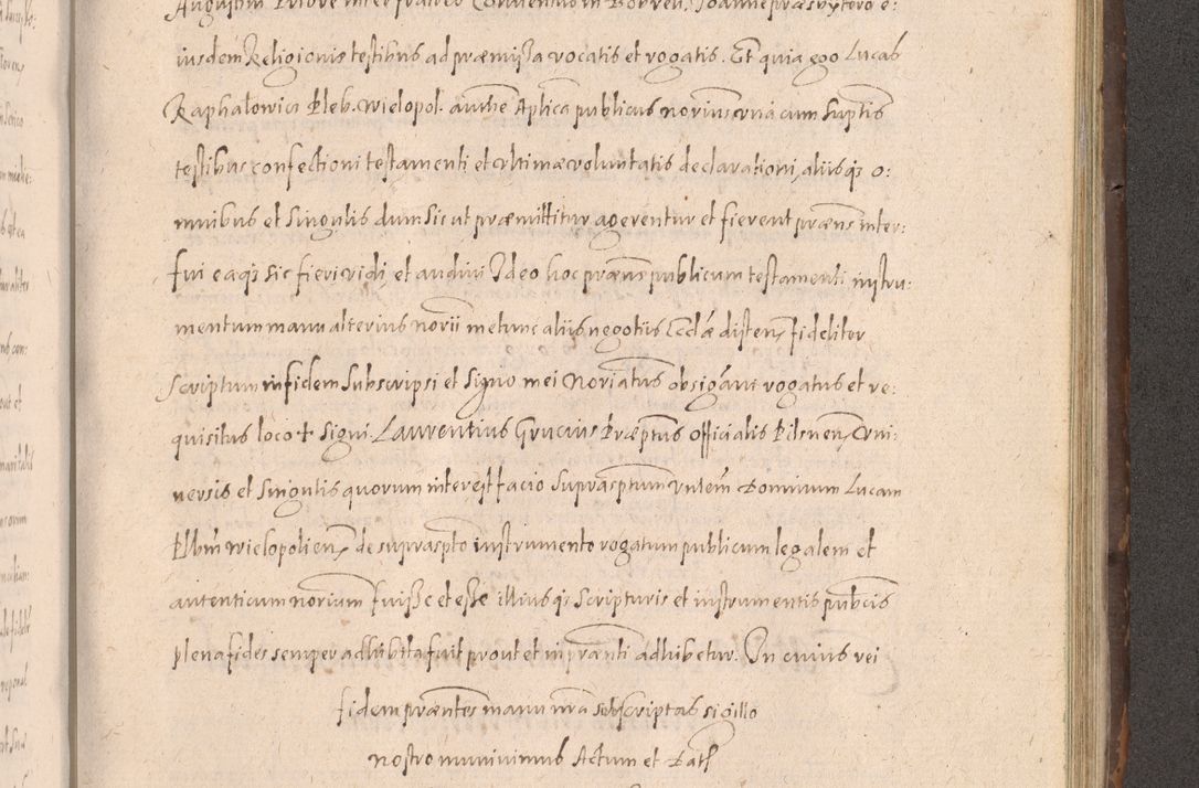 Zdjęcie nr 737 dla obiektu archiwalnego: Acta actorum causarum obligationum institutionum decretorum constitutionum quietationum resignationum cissionum et atiaru obsernationum tam indiciariarum quam extra indiciariarum coram Admodum Reverendo Domino Joanne Zerzynski Canonico Vicario in Spiritualibus et Officiali generali Cracoviensis ad Annum Domini Millesimum Sextentissimum Vigesimum Indictione tertia Pontificatus SSmi D. N. D. Pauli Divina pronidentia Papae V. foeliciter moderni anno ipsins subfelici regimine Diocesis Cracoviensis Illustrissimi ac Reverendissimi D. N. D. Martini Szyszkowski Deigratia Episcopus Cracoviensis Ducis Severiensis in continuantur.