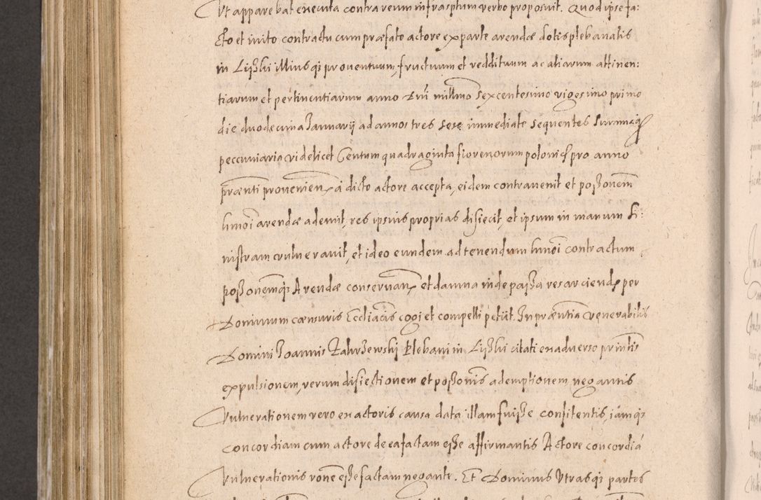 Zdjęcie nr 728 dla obiektu archiwalnego: Acta actorum causarum obligationum institutionum decretorum constitutionum quietationum resignationum cissionum et atiaru obsernationum tam indiciariarum quam extra indiciariarum coram Admodum Reverendo Domino Joanne Zerzynski Canonico Vicario in Spiritualibus et Officiali generali Cracoviensis ad Annum Domini Millesimum Sextentissimum Vigesimum Indictione tertia Pontificatus SSmi D. N. D. Pauli Divina pronidentia Papae V. foeliciter moderni anno ipsins subfelici regimine Diocesis Cracoviensis Illustrissimi ac Reverendissimi D. N. D. Martini Szyszkowski Deigratia Episcopus Cracoviensis Ducis Severiensis in continuantur.