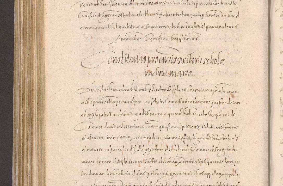 Zdjęcie nr 716 dla obiektu archiwalnego: Acta actorum causarum obligationum institutionum decretorum constitutionum quietationum resignationum cissionum et atiaru obsernationum tam indiciariarum quam extra indiciariarum coram Admodum Reverendo Domino Joanne Zerzynski Canonico Vicario in Spiritualibus et Officiali generali Cracoviensis ad Annum Domini Millesimum Sextentissimum Vigesimum Indictione tertia Pontificatus SSmi D. N. D. Pauli Divina pronidentia Papae V. foeliciter moderni anno ipsins subfelici regimine Diocesis Cracoviensis Illustrissimi ac Reverendissimi D. N. D. Martini Szyszkowski Deigratia Episcopus Cracoviensis Ducis Severiensis in continuantur.
