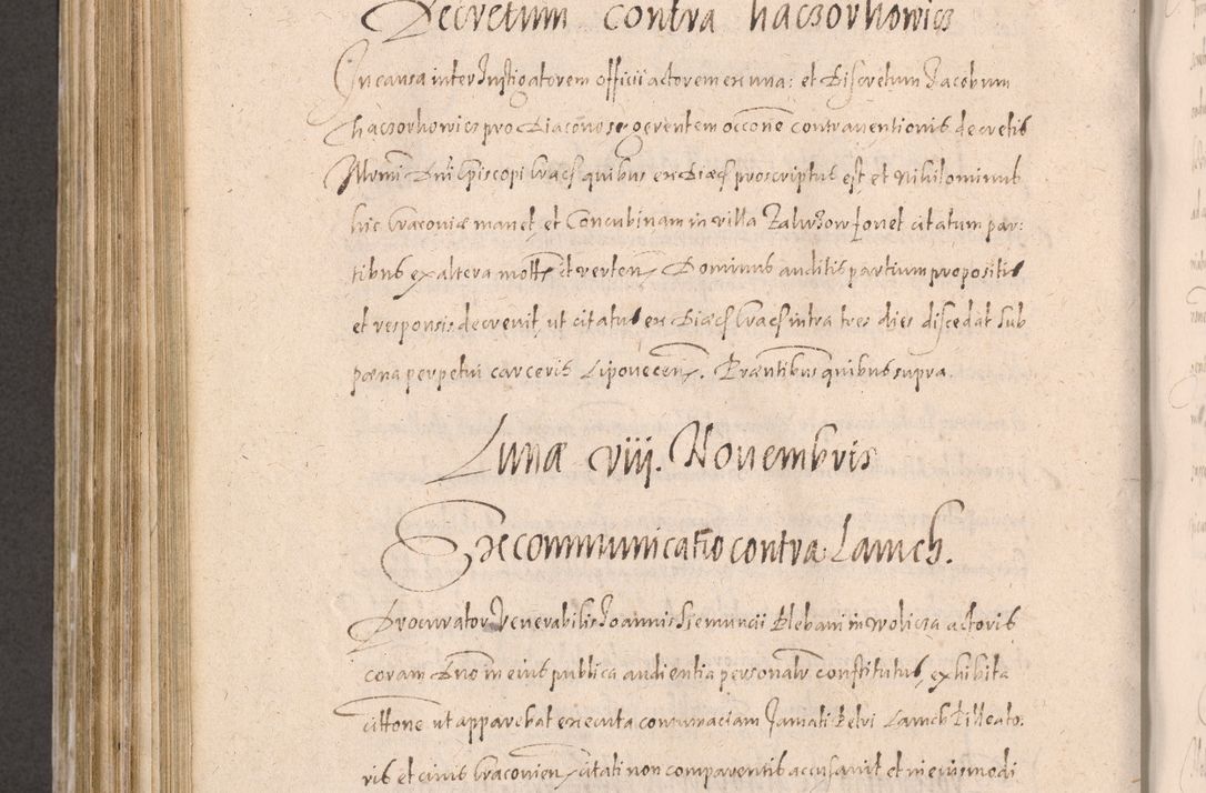 Zdjęcie nr 714 dla obiektu archiwalnego: Acta actorum causarum obligationum institutionum decretorum constitutionum quietationum resignationum cissionum et atiaru obsernationum tam indiciariarum quam extra indiciariarum coram Admodum Reverendo Domino Joanne Zerzynski Canonico Vicario in Spiritualibus et Officiali generali Cracoviensis ad Annum Domini Millesimum Sextentissimum Vigesimum Indictione tertia Pontificatus SSmi D. N. D. Pauli Divina pronidentia Papae V. foeliciter moderni anno ipsins subfelici regimine Diocesis Cracoviensis Illustrissimi ac Reverendissimi D. N. D. Martini Szyszkowski Deigratia Episcopus Cracoviensis Ducis Severiensis in continuantur.