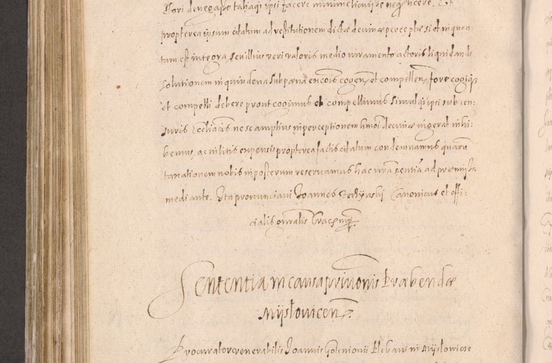 Zdjęcie nr 708 dla obiektu archiwalnego: Acta actorum causarum obligationum institutionum decretorum constitutionum quietationum resignationum cissionum et atiaru obsernationum tam indiciariarum quam extra indiciariarum coram Admodum Reverendo Domino Joanne Zerzynski Canonico Vicario in Spiritualibus et Officiali generali Cracoviensis ad Annum Domini Millesimum Sextentissimum Vigesimum Indictione tertia Pontificatus SSmi D. N. D. Pauli Divina pronidentia Papae V. foeliciter moderni anno ipsins subfelici regimine Diocesis Cracoviensis Illustrissimi ac Reverendissimi D. N. D. Martini Szyszkowski Deigratia Episcopus Cracoviensis Ducis Severiensis in continuantur.