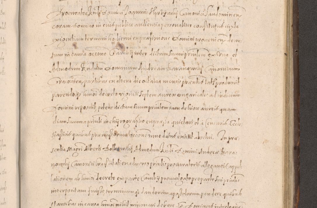 Zdjęcie nr 699 dla obiektu archiwalnego: Acta actorum causarum obligationum institutionum decretorum constitutionum quietationum resignationum cissionum et atiaru obsernationum tam indiciariarum quam extra indiciariarum coram Admodum Reverendo Domino Joanne Zerzynski Canonico Vicario in Spiritualibus et Officiali generali Cracoviensis ad Annum Domini Millesimum Sextentissimum Vigesimum Indictione tertia Pontificatus SSmi D. N. D. Pauli Divina pronidentia Papae V. foeliciter moderni anno ipsins subfelici regimine Diocesis Cracoviensis Illustrissimi ac Reverendissimi D. N. D. Martini Szyszkowski Deigratia Episcopus Cracoviensis Ducis Severiensis in continuantur.