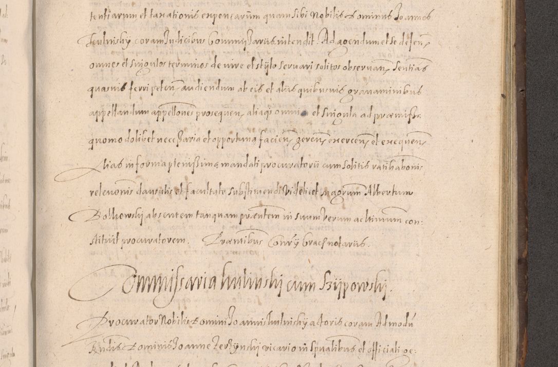 Zdjęcie nr 697 dla obiektu archiwalnego: Acta actorum causarum obligationum institutionum decretorum constitutionum quietationum resignationum cissionum et atiaru obsernationum tam indiciariarum quam extra indiciariarum coram Admodum Reverendo Domino Joanne Zerzynski Canonico Vicario in Spiritualibus et Officiali generali Cracoviensis ad Annum Domini Millesimum Sextentissimum Vigesimum Indictione tertia Pontificatus SSmi D. N. D. Pauli Divina pronidentia Papae V. foeliciter moderni anno ipsins subfelici regimine Diocesis Cracoviensis Illustrissimi ac Reverendissimi D. N. D. Martini Szyszkowski Deigratia Episcopus Cracoviensis Ducis Severiensis in continuantur.