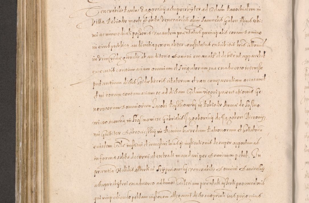 Zdjęcie nr 694 dla obiektu archiwalnego: Acta actorum causarum obligationum institutionum decretorum constitutionum quietationum resignationum cissionum et atiaru obsernationum tam indiciariarum quam extra indiciariarum coram Admodum Reverendo Domino Joanne Zerzynski Canonico Vicario in Spiritualibus et Officiali generali Cracoviensis ad Annum Domini Millesimum Sextentissimum Vigesimum Indictione tertia Pontificatus SSmi D. N. D. Pauli Divina pronidentia Papae V. foeliciter moderni anno ipsins subfelici regimine Diocesis Cracoviensis Illustrissimi ac Reverendissimi D. N. D. Martini Szyszkowski Deigratia Episcopus Cracoviensis Ducis Severiensis in continuantur.