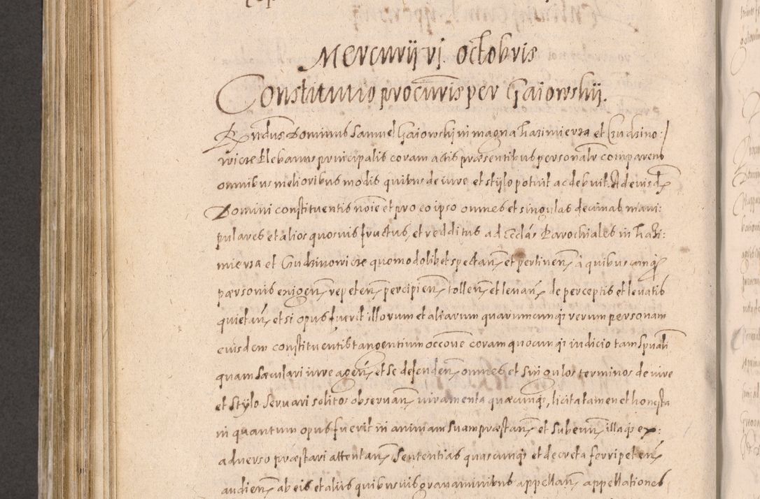Zdjęcie nr 680 dla obiektu archiwalnego: Acta actorum causarum obligationum institutionum decretorum constitutionum quietationum resignationum cissionum et atiaru obsernationum tam indiciariarum quam extra indiciariarum coram Admodum Reverendo Domino Joanne Zerzynski Canonico Vicario in Spiritualibus et Officiali generali Cracoviensis ad Annum Domini Millesimum Sextentissimum Vigesimum Indictione tertia Pontificatus SSmi D. N. D. Pauli Divina pronidentia Papae V. foeliciter moderni anno ipsins subfelici regimine Diocesis Cracoviensis Illustrissimi ac Reverendissimi D. N. D. Martini Szyszkowski Deigratia Episcopus Cracoviensis Ducis Severiensis in continuantur.