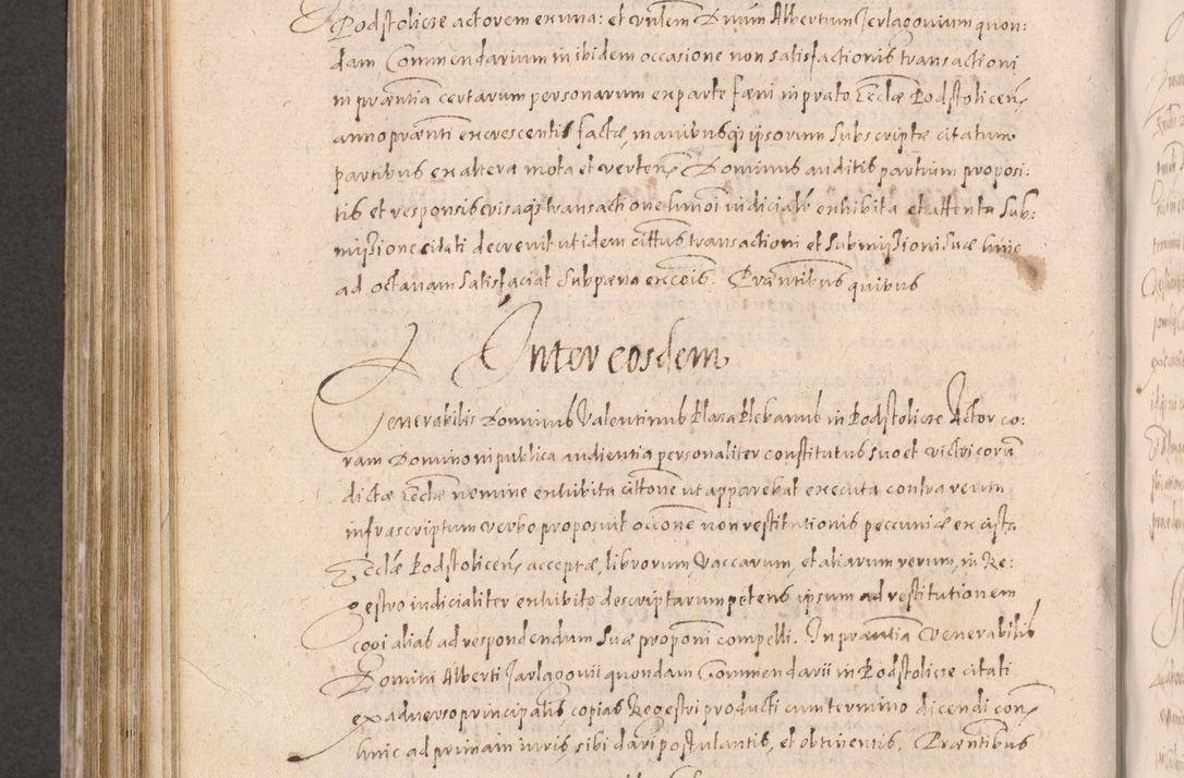 Zdjęcie nr 678 dla obiektu archiwalnego: Acta actorum causarum obligationum institutionum decretorum constitutionum quietationum resignationum cissionum et atiaru obsernationum tam indiciariarum quam extra indiciariarum coram Admodum Reverendo Domino Joanne Zerzynski Canonico Vicario in Spiritualibus et Officiali generali Cracoviensis ad Annum Domini Millesimum Sextentissimum Vigesimum Indictione tertia Pontificatus SSmi D. N. D. Pauli Divina pronidentia Papae V. foeliciter moderni anno ipsins subfelici regimine Diocesis Cracoviensis Illustrissimi ac Reverendissimi D. N. D. Martini Szyszkowski Deigratia Episcopus Cracoviensis Ducis Severiensis in continuantur.