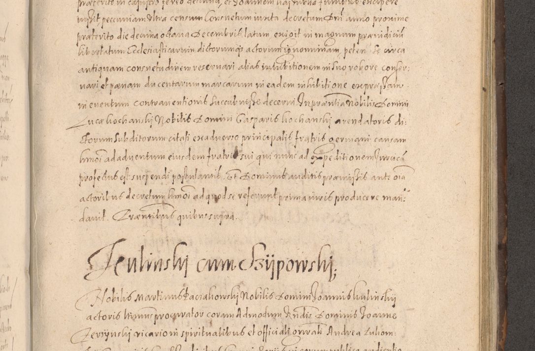 Zdjęcie nr 675 dla obiektu archiwalnego: Acta actorum causarum obligationum institutionum decretorum constitutionum quietationum resignationum cissionum et atiaru obsernationum tam indiciariarum quam extra indiciariarum coram Admodum Reverendo Domino Joanne Zerzynski Canonico Vicario in Spiritualibus et Officiali generali Cracoviensis ad Annum Domini Millesimum Sextentissimum Vigesimum Indictione tertia Pontificatus SSmi D. N. D. Pauli Divina pronidentia Papae V. foeliciter moderni anno ipsins subfelici regimine Diocesis Cracoviensis Illustrissimi ac Reverendissimi D. N. D. Martini Szyszkowski Deigratia Episcopus Cracoviensis Ducis Severiensis in continuantur.