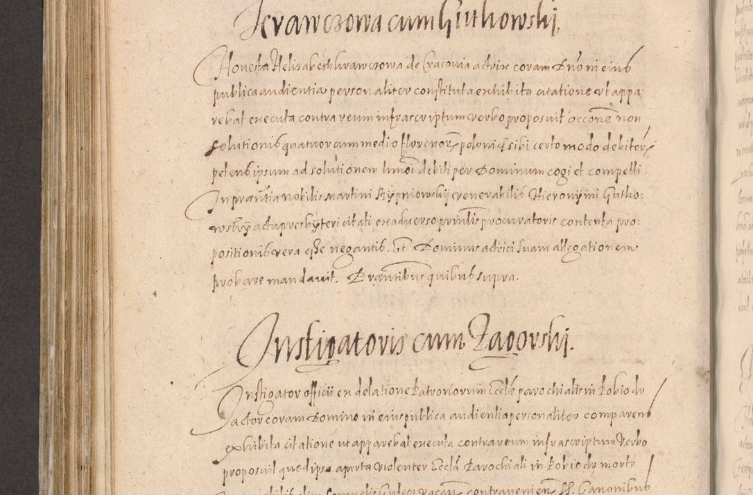 Zdjęcie nr 674 dla obiektu archiwalnego: Acta actorum causarum obligationum institutionum decretorum constitutionum quietationum resignationum cissionum et atiaru obsernationum tam indiciariarum quam extra indiciariarum coram Admodum Reverendo Domino Joanne Zerzynski Canonico Vicario in Spiritualibus et Officiali generali Cracoviensis ad Annum Domini Millesimum Sextentissimum Vigesimum Indictione tertia Pontificatus SSmi D. N. D. Pauli Divina pronidentia Papae V. foeliciter moderni anno ipsins subfelici regimine Diocesis Cracoviensis Illustrissimi ac Reverendissimi D. N. D. Martini Szyszkowski Deigratia Episcopus Cracoviensis Ducis Severiensis in continuantur.