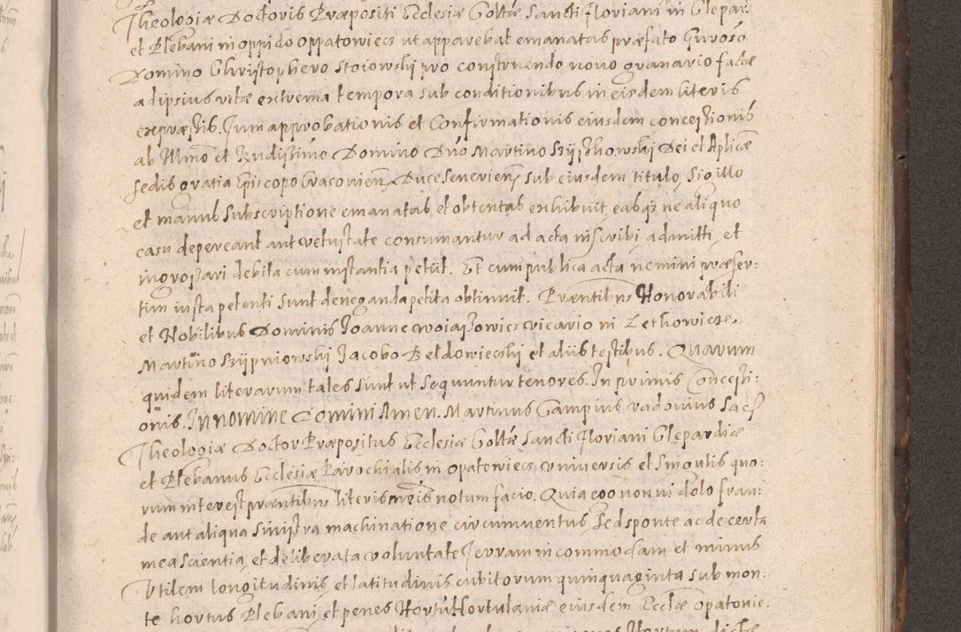 Zdjęcie nr 633 dla obiektu archiwalnego: Acta actorum causarum obligationum institutionum decretorum constitutionum quietationum resignationum cissionum et atiaru obsernationum tam indiciariarum quam extra indiciariarum coram Admodum Reverendo Domino Joanne Zerzynski Canonico Vicario in Spiritualibus et Officiali generali Cracoviensis ad Annum Domini Millesimum Sextentissimum Vigesimum Indictione tertia Pontificatus SSmi D. N. D. Pauli Divina pronidentia Papae V. foeliciter moderni anno ipsins subfelici regimine Diocesis Cracoviensis Illustrissimi ac Reverendissimi D. N. D. Martini Szyszkowski Deigratia Episcopus Cracoviensis Ducis Severiensis in continuantur.