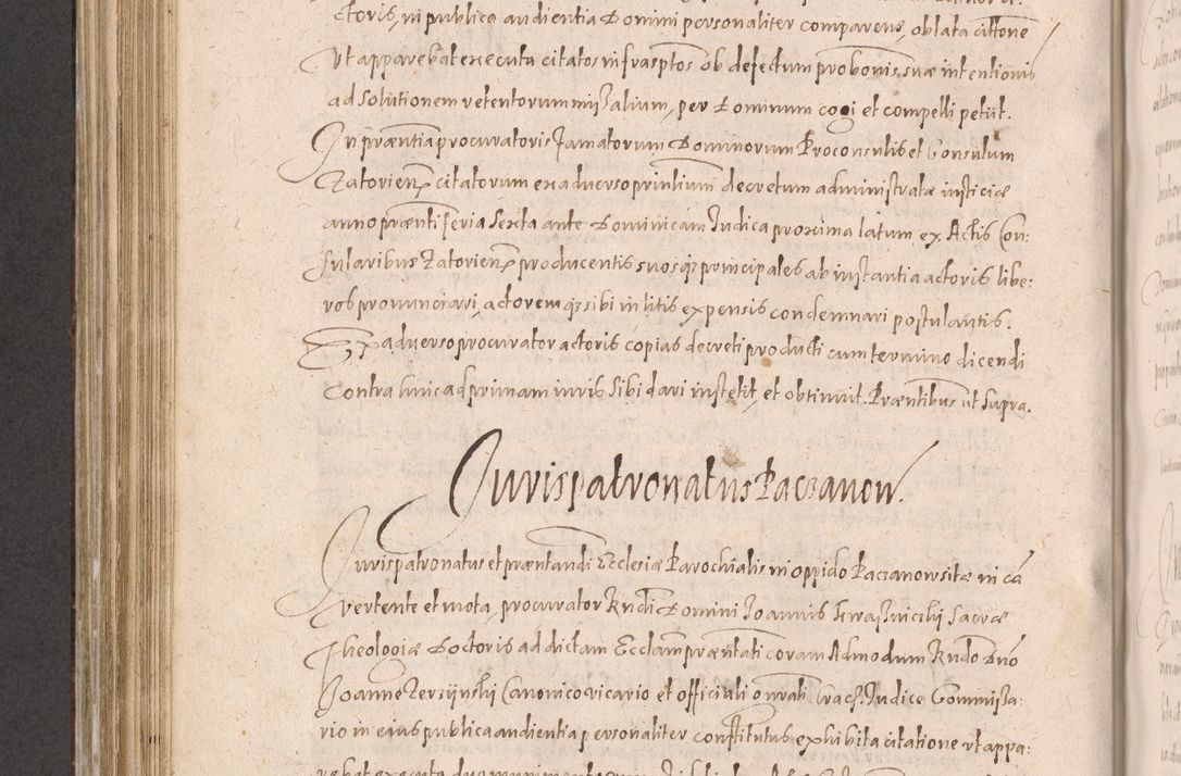 Zdjęcie nr 620 dla obiektu archiwalnego: Acta actorum causarum obligationum institutionum decretorum constitutionum quietationum resignationum cissionum et atiaru obsernationum tam indiciariarum quam extra indiciariarum coram Admodum Reverendo Domino Joanne Zerzynski Canonico Vicario in Spiritualibus et Officiali generali Cracoviensis ad Annum Domini Millesimum Sextentissimum Vigesimum Indictione tertia Pontificatus SSmi D. N. D. Pauli Divina pronidentia Papae V. foeliciter moderni anno ipsins subfelici regimine Diocesis Cracoviensis Illustrissimi ac Reverendissimi D. N. D. Martini Szyszkowski Deigratia Episcopus Cracoviensis Ducis Severiensis in continuantur.