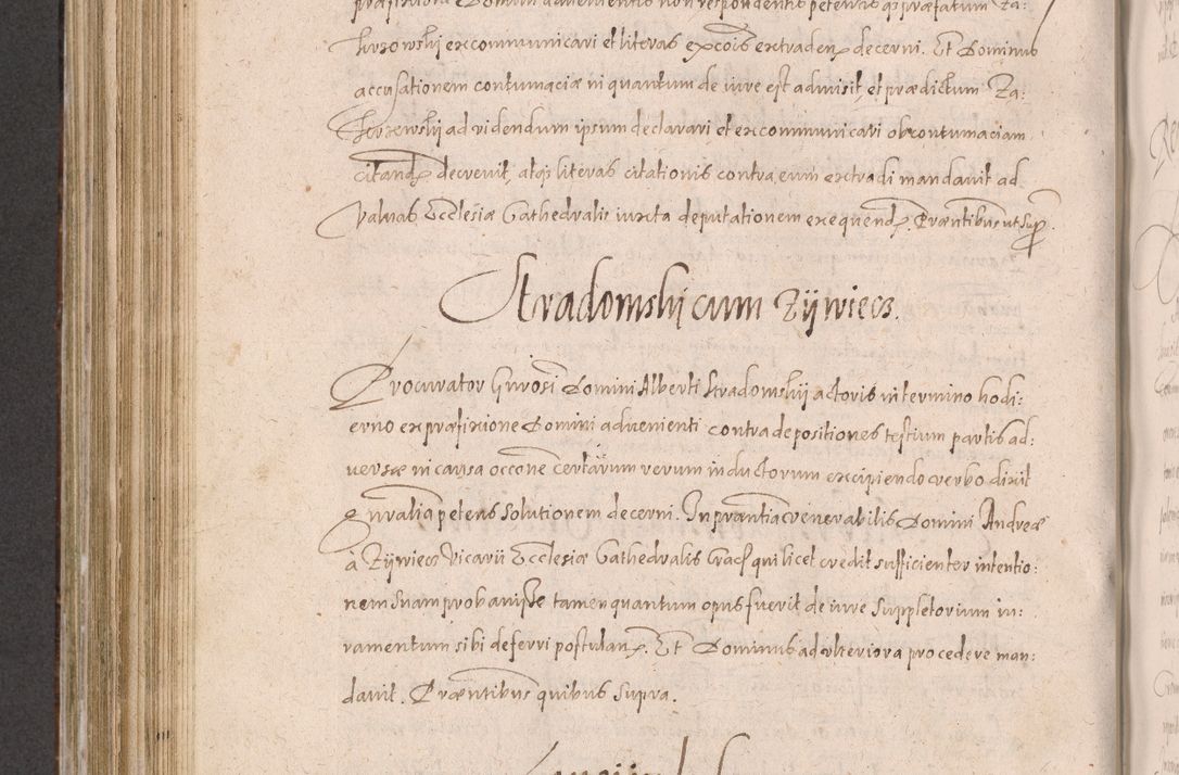 Zdjęcie nr 616 dla obiektu archiwalnego: Acta actorum causarum obligationum institutionum decretorum constitutionum quietationum resignationum cissionum et atiaru obsernationum tam indiciariarum quam extra indiciariarum coram Admodum Reverendo Domino Joanne Zerzynski Canonico Vicario in Spiritualibus et Officiali generali Cracoviensis ad Annum Domini Millesimum Sextentissimum Vigesimum Indictione tertia Pontificatus SSmi D. N. D. Pauli Divina pronidentia Papae V. foeliciter moderni anno ipsins subfelici regimine Diocesis Cracoviensis Illustrissimi ac Reverendissimi D. N. D. Martini Szyszkowski Deigratia Episcopus Cracoviensis Ducis Severiensis in continuantur.