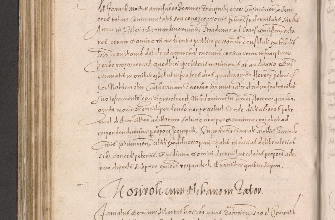 Zdjęcie nr 610 dla obiektu archiwalnego: Acta actorum causarum obligationum institutionum decretorum constitutionum quietationum resignationum cissionum et atiaru obsernationum tam indiciariarum quam extra indiciariarum coram Admodum Reverendo Domino Joanne Zerzynski Canonico Vicario in Spiritualibus et Officiali generali Cracoviensis ad Annum Domini Millesimum Sextentissimum Vigesimum Indictione tertia Pontificatus SSmi D. N. D. Pauli Divina pronidentia Papae V. foeliciter moderni anno ipsins subfelici regimine Diocesis Cracoviensis Illustrissimi ac Reverendissimi D. N. D. Martini Szyszkowski Deigratia Episcopus Cracoviensis Ducis Severiensis in continuantur.