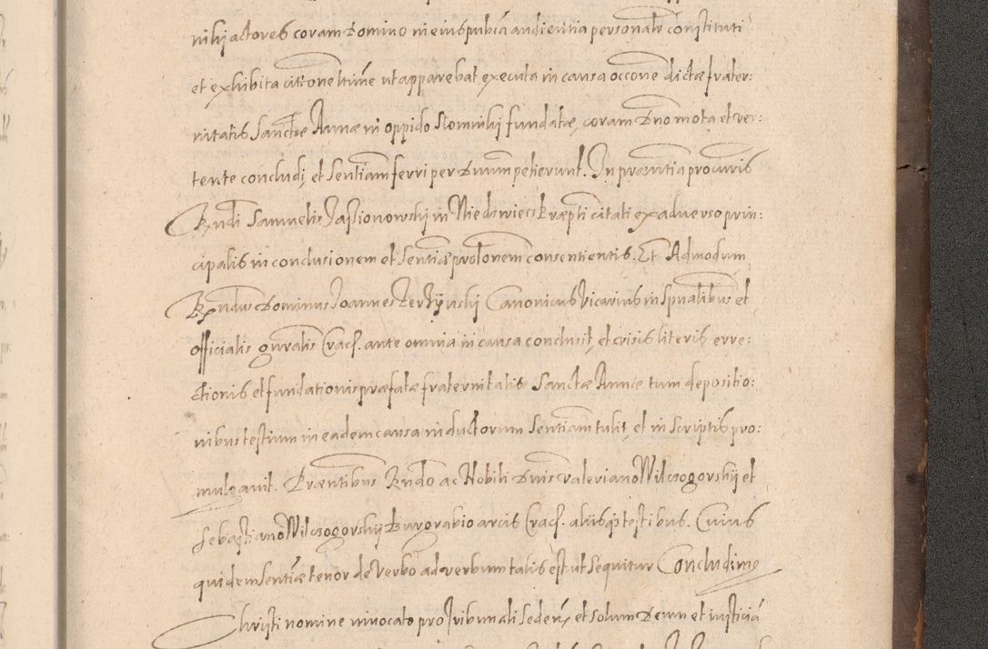 Zdjęcie nr 1009 dla obiektu archiwalnego: Acta actorum causarum obligationum institutionum decretorum constitutionum quietationum resignationum cissionum et atiaru obsernationum tam indiciariarum quam extra indiciariarum coram Admodum Reverendo Domino Joanne Zerzynski Canonico Vicario in Spiritualibus et Officiali generali Cracoviensis ad Annum Domini Millesimum Sextentissimum Vigesimum Indictione tertia Pontificatus SSmi D. N. D. Pauli Divina pronidentia Papae V. foeliciter moderni anno ipsins subfelici regimine Diocesis Cracoviensis Illustrissimi ac Reverendissimi D. N. D. Martini Szyszkowski Deigratia Episcopus Cracoviensis Ducis Severiensis in continuantur.