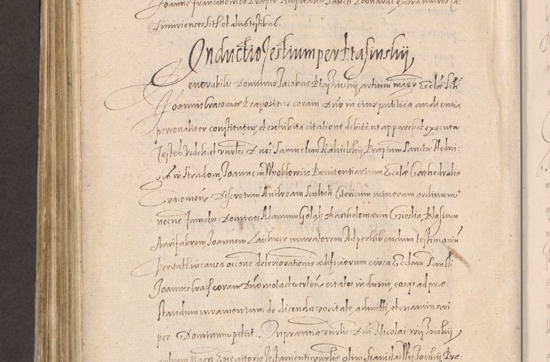 Zdjęcie nr 1006 dla obiektu archiwalnego: Acta actorum causarum obligationum institutionum decretorum constitutionum quietationum resignationum cissionum et atiaru obsernationum tam indiciariarum quam extra indiciariarum coram Admodum Reverendo Domino Joanne Zerzynski Canonico Vicario in Spiritualibus et Officiali generali Cracoviensis ad Annum Domini Millesimum Sextentissimum Vigesimum Indictione tertia Pontificatus SSmi D. N. D. Pauli Divina pronidentia Papae V. foeliciter moderni anno ipsins subfelici regimine Diocesis Cracoviensis Illustrissimi ac Reverendissimi D. N. D. Martini Szyszkowski Deigratia Episcopus Cracoviensis Ducis Severiensis in continuantur.