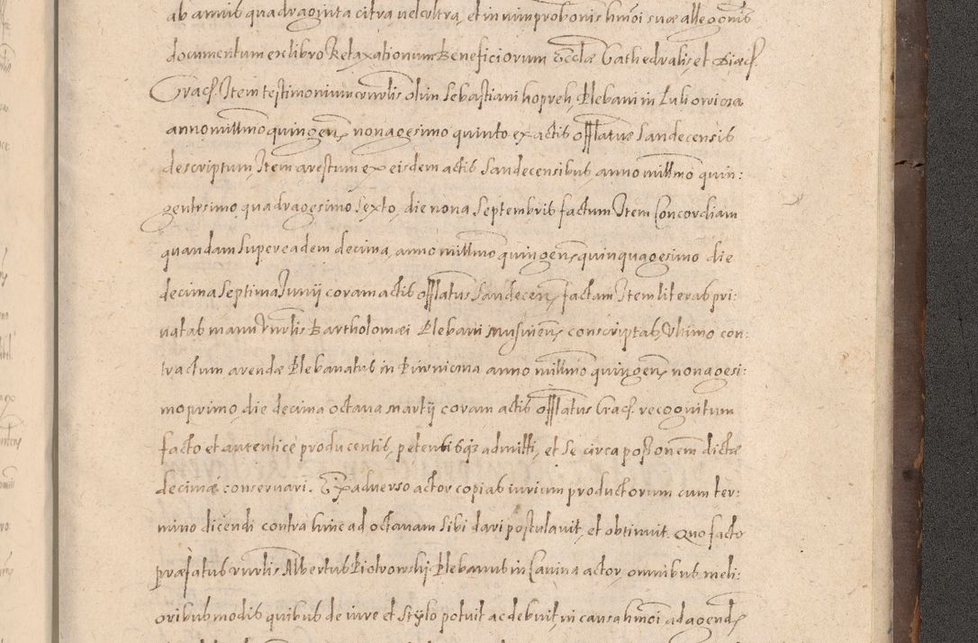 Zdjęcie nr 1001 dla obiektu archiwalnego: Acta actorum causarum obligationum institutionum decretorum constitutionum quietationum resignationum cissionum et atiaru obsernationum tam indiciariarum quam extra indiciariarum coram Admodum Reverendo Domino Joanne Zerzynski Canonico Vicario in Spiritualibus et Officiali generali Cracoviensis ad Annum Domini Millesimum Sextentissimum Vigesimum Indictione tertia Pontificatus SSmi D. N. D. Pauli Divina pronidentia Papae V. foeliciter moderni anno ipsins subfelici regimine Diocesis Cracoviensis Illustrissimi ac Reverendissimi D. N. D. Martini Szyszkowski Deigratia Episcopus Cracoviensis Ducis Severiensis in continuantur.
