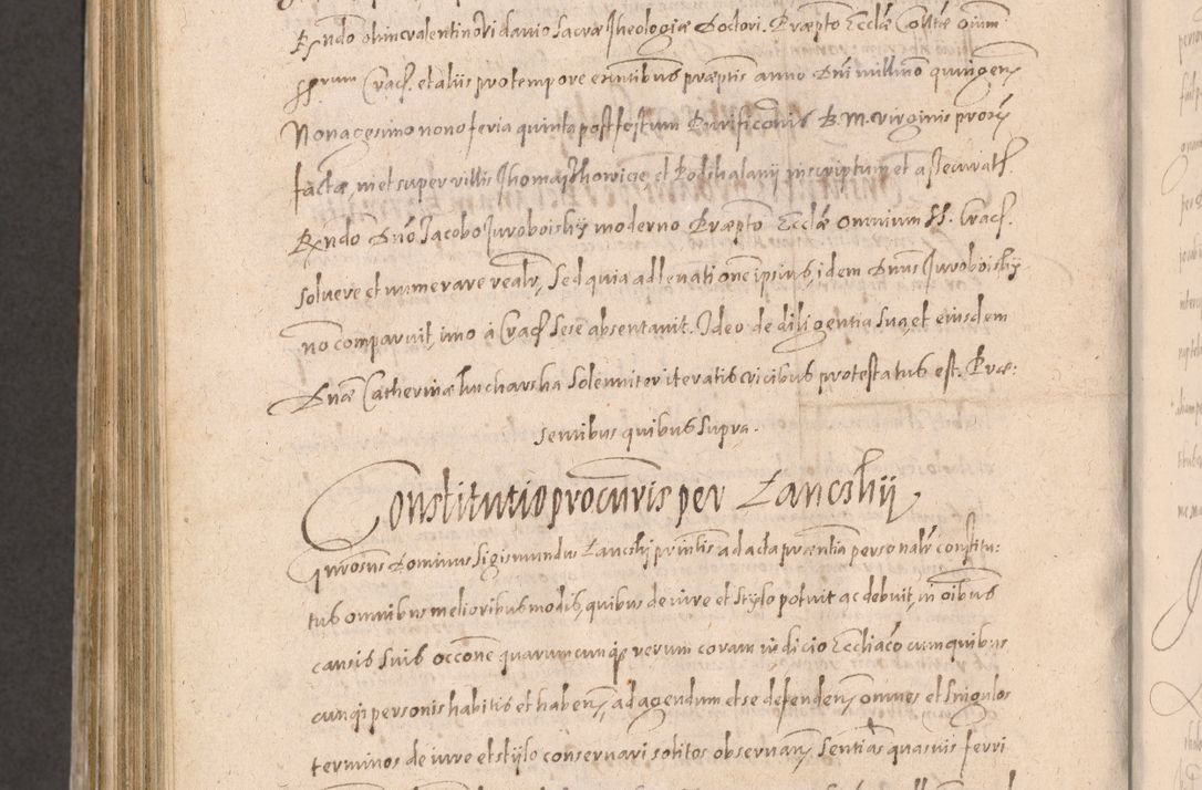 Zdjęcie nr 998 dla obiektu archiwalnego: Acta actorum causarum obligationum institutionum decretorum constitutionum quietationum resignationum cissionum et atiaru obsernationum tam indiciariarum quam extra indiciariarum coram Admodum Reverendo Domino Joanne Zerzynski Canonico Vicario in Spiritualibus et Officiali generali Cracoviensis ad Annum Domini Millesimum Sextentissimum Vigesimum Indictione tertia Pontificatus SSmi D. N. D. Pauli Divina pronidentia Papae V. foeliciter moderni anno ipsins subfelici regimine Diocesis Cracoviensis Illustrissimi ac Reverendissimi D. N. D. Martini Szyszkowski Deigratia Episcopus Cracoviensis Ducis Severiensis in continuantur.