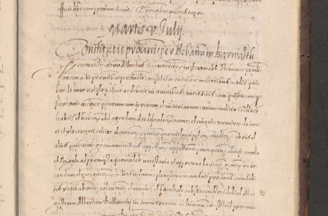Zdjęcie nr 997 dla obiektu archiwalnego: Acta actorum causarum obligationum institutionum decretorum constitutionum quietationum resignationum cissionum et atiaru obsernationum tam indiciariarum quam extra indiciariarum coram Admodum Reverendo Domino Joanne Zerzynski Canonico Vicario in Spiritualibus et Officiali generali Cracoviensis ad Annum Domini Millesimum Sextentissimum Vigesimum Indictione tertia Pontificatus SSmi D. N. D. Pauli Divina pronidentia Papae V. foeliciter moderni anno ipsins subfelici regimine Diocesis Cracoviensis Illustrissimi ac Reverendissimi D. N. D. Martini Szyszkowski Deigratia Episcopus Cracoviensis Ducis Severiensis in continuantur.