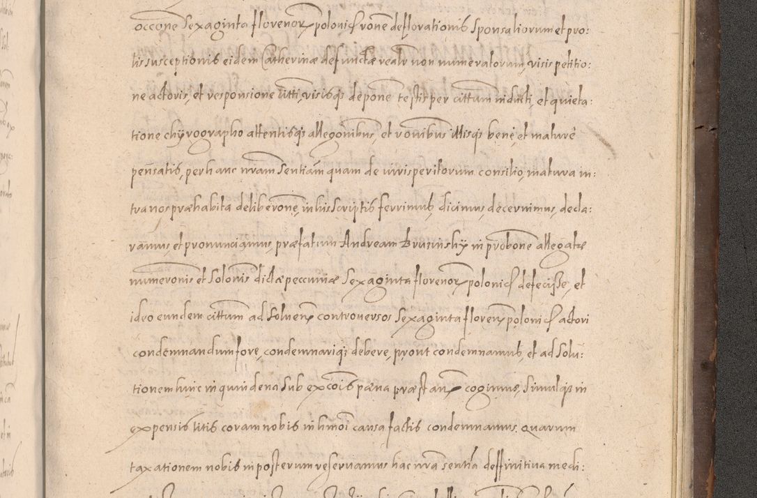 Zdjęcie nr 973 dla obiektu archiwalnego: Acta actorum causarum obligationum institutionum decretorum constitutionum quietationum resignationum cissionum et atiaru obsernationum tam indiciariarum quam extra indiciariarum coram Admodum Reverendo Domino Joanne Zerzynski Canonico Vicario in Spiritualibus et Officiali generali Cracoviensis ad Annum Domini Millesimum Sextentissimum Vigesimum Indictione tertia Pontificatus SSmi D. N. D. Pauli Divina pronidentia Papae V. foeliciter moderni anno ipsins subfelici regimine Diocesis Cracoviensis Illustrissimi ac Reverendissimi D. N. D. Martini Szyszkowski Deigratia Episcopus Cracoviensis Ducis Severiensis in continuantur.