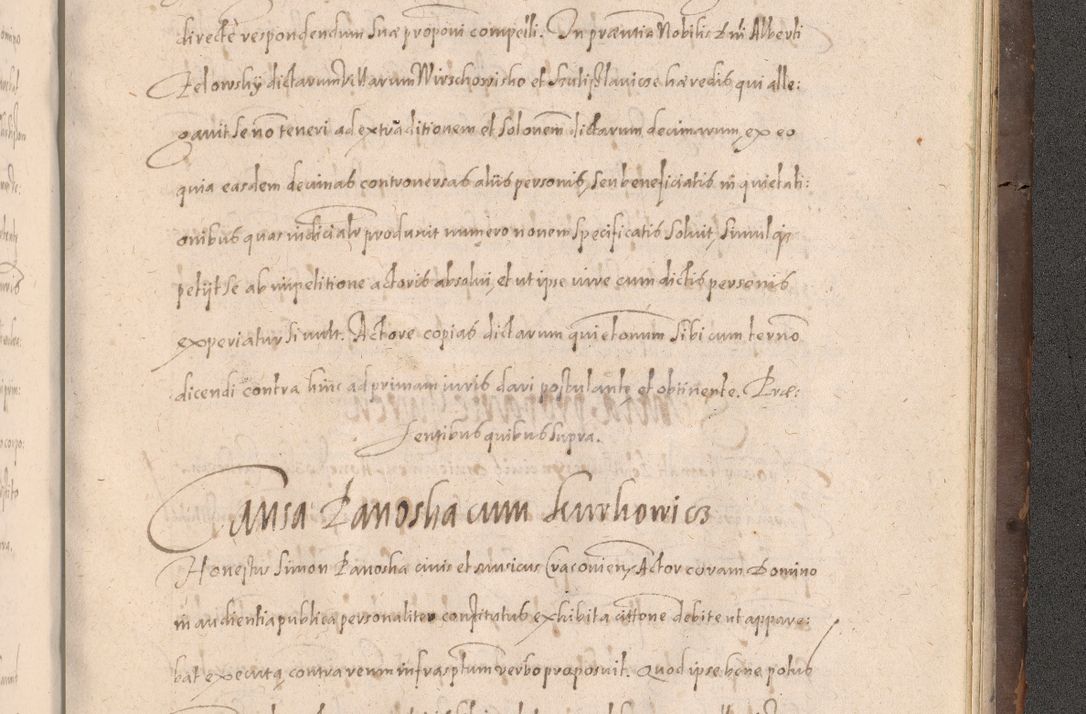 Zdjęcie nr 971 dla obiektu archiwalnego: Acta actorum causarum obligationum institutionum decretorum constitutionum quietationum resignationum cissionum et atiaru obsernationum tam indiciariarum quam extra indiciariarum coram Admodum Reverendo Domino Joanne Zerzynski Canonico Vicario in Spiritualibus et Officiali generali Cracoviensis ad Annum Domini Millesimum Sextentissimum Vigesimum Indictione tertia Pontificatus SSmi D. N. D. Pauli Divina pronidentia Papae V. foeliciter moderni anno ipsins subfelici regimine Diocesis Cracoviensis Illustrissimi ac Reverendissimi D. N. D. Martini Szyszkowski Deigratia Episcopus Cracoviensis Ducis Severiensis in continuantur.