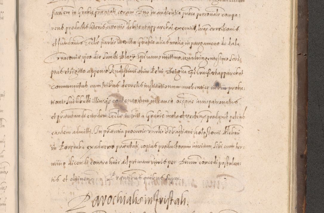 Zdjęcie nr 969 dla obiektu archiwalnego: Acta actorum causarum obligationum institutionum decretorum constitutionum quietationum resignationum cissionum et atiaru obsernationum tam indiciariarum quam extra indiciariarum coram Admodum Reverendo Domino Joanne Zerzynski Canonico Vicario in Spiritualibus et Officiali generali Cracoviensis ad Annum Domini Millesimum Sextentissimum Vigesimum Indictione tertia Pontificatus SSmi D. N. D. Pauli Divina pronidentia Papae V. foeliciter moderni anno ipsins subfelici regimine Diocesis Cracoviensis Illustrissimi ac Reverendissimi D. N. D. Martini Szyszkowski Deigratia Episcopus Cracoviensis Ducis Severiensis in continuantur.