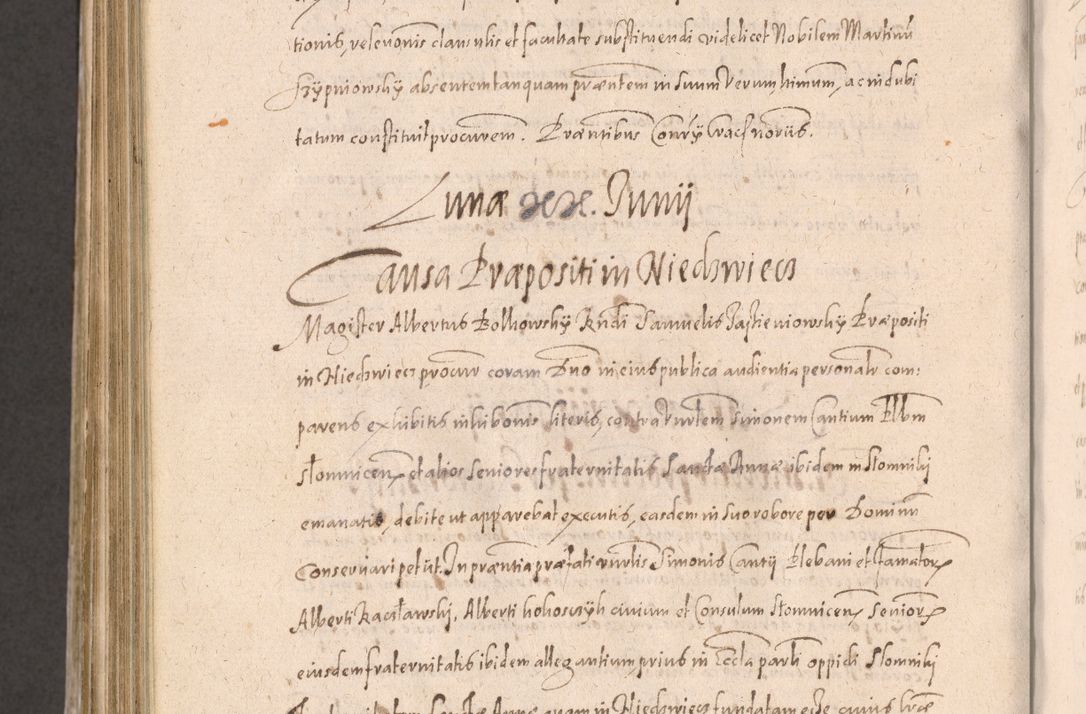 Zdjęcie nr 968 dla obiektu archiwalnego: Acta actorum causarum obligationum institutionum decretorum constitutionum quietationum resignationum cissionum et atiaru obsernationum tam indiciariarum quam extra indiciariarum coram Admodum Reverendo Domino Joanne Zerzynski Canonico Vicario in Spiritualibus et Officiali generali Cracoviensis ad Annum Domini Millesimum Sextentissimum Vigesimum Indictione tertia Pontificatus SSmi D. N. D. Pauli Divina pronidentia Papae V. foeliciter moderni anno ipsins subfelici regimine Diocesis Cracoviensis Illustrissimi ac Reverendissimi D. N. D. Martini Szyszkowski Deigratia Episcopus Cracoviensis Ducis Severiensis in continuantur.