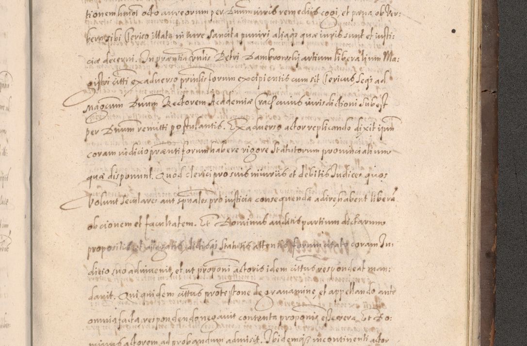 Zdjęcie nr 965 dla obiektu archiwalnego: Acta actorum causarum obligationum institutionum decretorum constitutionum quietationum resignationum cissionum et atiaru obsernationum tam indiciariarum quam extra indiciariarum coram Admodum Reverendo Domino Joanne Zerzynski Canonico Vicario in Spiritualibus et Officiali generali Cracoviensis ad Annum Domini Millesimum Sextentissimum Vigesimum Indictione tertia Pontificatus SSmi D. N. D. Pauli Divina pronidentia Papae V. foeliciter moderni anno ipsins subfelici regimine Diocesis Cracoviensis Illustrissimi ac Reverendissimi D. N. D. Martini Szyszkowski Deigratia Episcopus Cracoviensis Ducis Severiensis in continuantur.