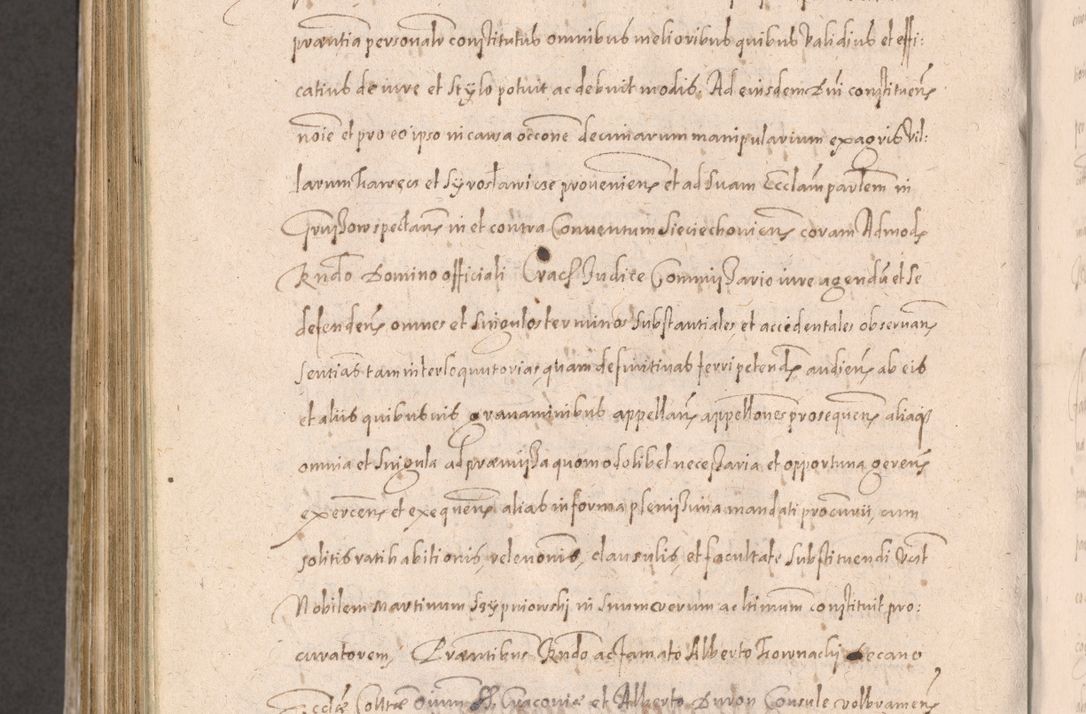 Zdjęcie nr 962 dla obiektu archiwalnego: Acta actorum causarum obligationum institutionum decretorum constitutionum quietationum resignationum cissionum et atiaru obsernationum tam indiciariarum quam extra indiciariarum coram Admodum Reverendo Domino Joanne Zerzynski Canonico Vicario in Spiritualibus et Officiali generali Cracoviensis ad Annum Domini Millesimum Sextentissimum Vigesimum Indictione tertia Pontificatus SSmi D. N. D. Pauli Divina pronidentia Papae V. foeliciter moderni anno ipsins subfelici regimine Diocesis Cracoviensis Illustrissimi ac Reverendissimi D. N. D. Martini Szyszkowski Deigratia Episcopus Cracoviensis Ducis Severiensis in continuantur.