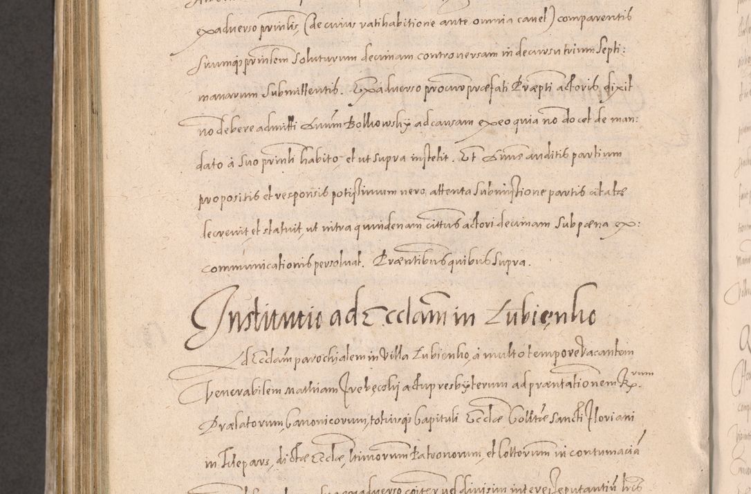 Zdjęcie nr 954 dla obiektu archiwalnego: Acta actorum causarum obligationum institutionum decretorum constitutionum quietationum resignationum cissionum et atiaru obsernationum tam indiciariarum quam extra indiciariarum coram Admodum Reverendo Domino Joanne Zerzynski Canonico Vicario in Spiritualibus et Officiali generali Cracoviensis ad Annum Domini Millesimum Sextentissimum Vigesimum Indictione tertia Pontificatus SSmi D. N. D. Pauli Divina pronidentia Papae V. foeliciter moderni anno ipsins subfelici regimine Diocesis Cracoviensis Illustrissimi ac Reverendissimi D. N. D. Martini Szyszkowski Deigratia Episcopus Cracoviensis Ducis Severiensis in continuantur.