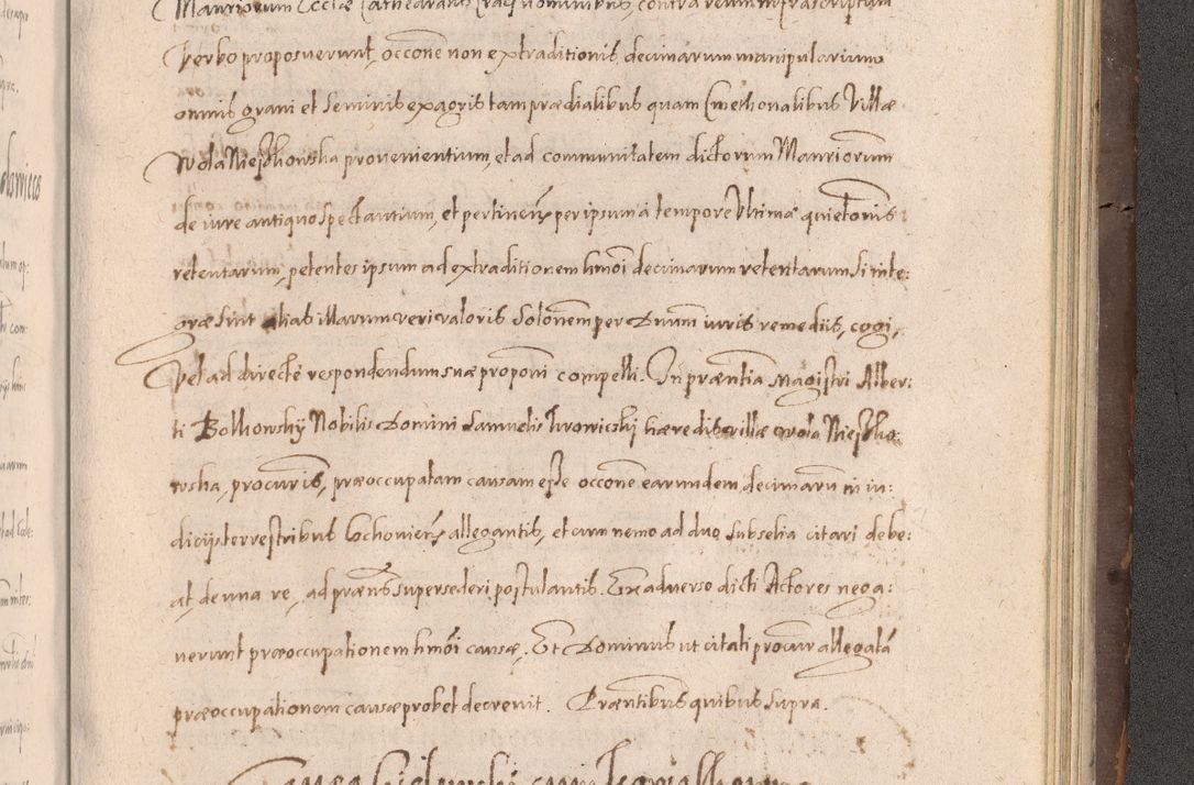 Zdjęcie nr 941 dla obiektu archiwalnego: Acta actorum causarum obligationum institutionum decretorum constitutionum quietationum resignationum cissionum et atiaru obsernationum tam indiciariarum quam extra indiciariarum coram Admodum Reverendo Domino Joanne Zerzynski Canonico Vicario in Spiritualibus et Officiali generali Cracoviensis ad Annum Domini Millesimum Sextentissimum Vigesimum Indictione tertia Pontificatus SSmi D. N. D. Pauli Divina pronidentia Papae V. foeliciter moderni anno ipsins subfelici regimine Diocesis Cracoviensis Illustrissimi ac Reverendissimi D. N. D. Martini Szyszkowski Deigratia Episcopus Cracoviensis Ducis Severiensis in continuantur.