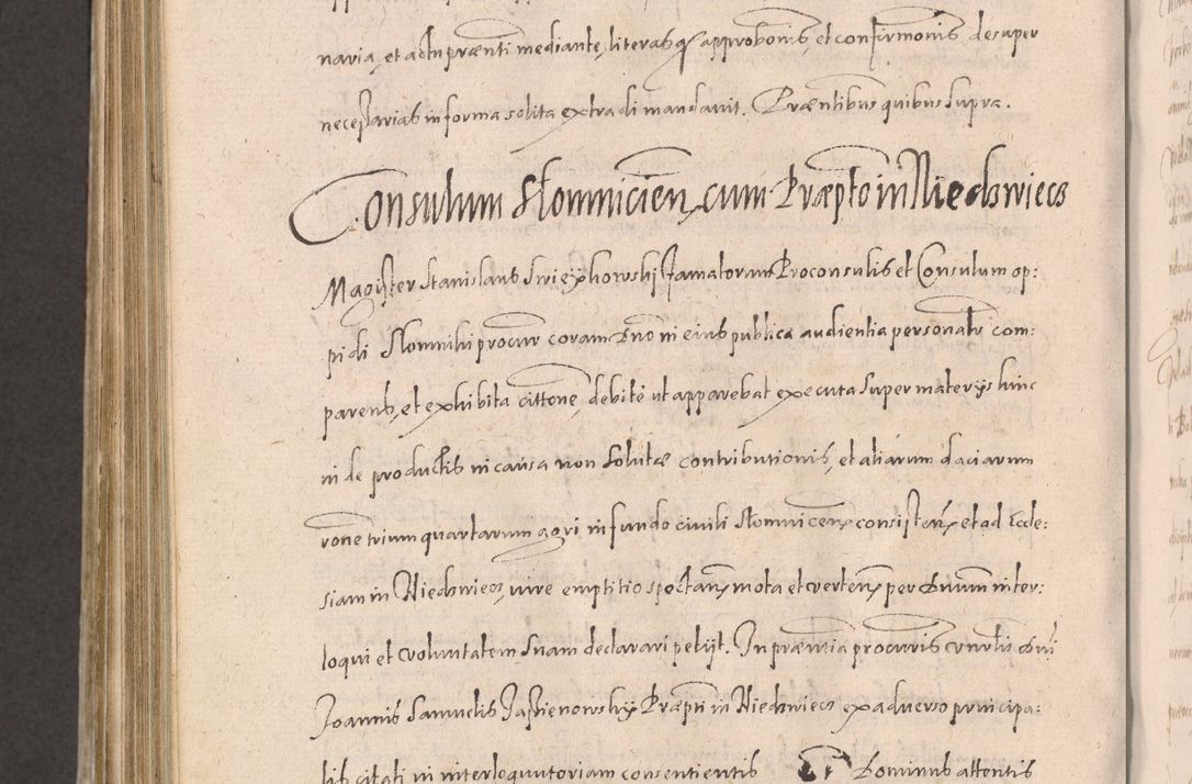 Zdjęcie nr 940 dla obiektu archiwalnego: Acta actorum causarum obligationum institutionum decretorum constitutionum quietationum resignationum cissionum et atiaru obsernationum tam indiciariarum quam extra indiciariarum coram Admodum Reverendo Domino Joanne Zerzynski Canonico Vicario in Spiritualibus et Officiali generali Cracoviensis ad Annum Domini Millesimum Sextentissimum Vigesimum Indictione tertia Pontificatus SSmi D. N. D. Pauli Divina pronidentia Papae V. foeliciter moderni anno ipsins subfelici regimine Diocesis Cracoviensis Illustrissimi ac Reverendissimi D. N. D. Martini Szyszkowski Deigratia Episcopus Cracoviensis Ducis Severiensis in continuantur.