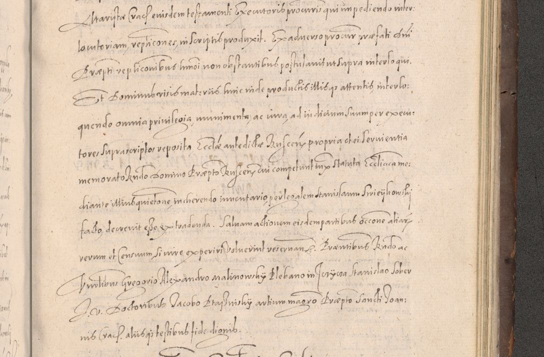 Zdjęcie nr 937 dla obiektu archiwalnego: Acta actorum causarum obligationum institutionum decretorum constitutionum quietationum resignationum cissionum et atiaru obsernationum tam indiciariarum quam extra indiciariarum coram Admodum Reverendo Domino Joanne Zerzynski Canonico Vicario in Spiritualibus et Officiali generali Cracoviensis ad Annum Domini Millesimum Sextentissimum Vigesimum Indictione tertia Pontificatus SSmi D. N. D. Pauli Divina pronidentia Papae V. foeliciter moderni anno ipsins subfelici regimine Diocesis Cracoviensis Illustrissimi ac Reverendissimi D. N. D. Martini Szyszkowski Deigratia Episcopus Cracoviensis Ducis Severiensis in continuantur.