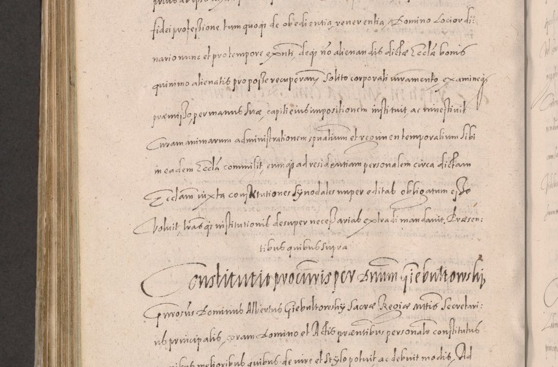 Zdjęcie nr 934 dla obiektu archiwalnego: Acta actorum causarum obligationum institutionum decretorum constitutionum quietationum resignationum cissionum et atiaru obsernationum tam indiciariarum quam extra indiciariarum coram Admodum Reverendo Domino Joanne Zerzynski Canonico Vicario in Spiritualibus et Officiali generali Cracoviensis ad Annum Domini Millesimum Sextentissimum Vigesimum Indictione tertia Pontificatus SSmi D. N. D. Pauli Divina pronidentia Papae V. foeliciter moderni anno ipsins subfelici regimine Diocesis Cracoviensis Illustrissimi ac Reverendissimi D. N. D. Martini Szyszkowski Deigratia Episcopus Cracoviensis Ducis Severiensis in continuantur.