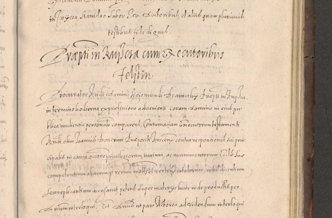 Zdjęcie nr 933 dla obiektu archiwalnego: Acta actorum causarum obligationum institutionum decretorum constitutionum quietationum resignationum cissionum et atiaru obsernationum tam indiciariarum quam extra indiciariarum coram Admodum Reverendo Domino Joanne Zerzynski Canonico Vicario in Spiritualibus et Officiali generali Cracoviensis ad Annum Domini Millesimum Sextentissimum Vigesimum Indictione tertia Pontificatus SSmi D. N. D. Pauli Divina pronidentia Papae V. foeliciter moderni anno ipsins subfelici regimine Diocesis Cracoviensis Illustrissimi ac Reverendissimi D. N. D. Martini Szyszkowski Deigratia Episcopus Cracoviensis Ducis Severiensis in continuantur.