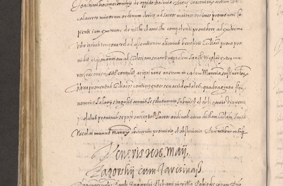 Zdjęcie nr 932 dla obiektu archiwalnego: Acta actorum causarum obligationum institutionum decretorum constitutionum quietationum resignationum cissionum et atiaru obsernationum tam indiciariarum quam extra indiciariarum coram Admodum Reverendo Domino Joanne Zerzynski Canonico Vicario in Spiritualibus et Officiali generali Cracoviensis ad Annum Domini Millesimum Sextentissimum Vigesimum Indictione tertia Pontificatus SSmi D. N. D. Pauli Divina pronidentia Papae V. foeliciter moderni anno ipsins subfelici regimine Diocesis Cracoviensis Illustrissimi ac Reverendissimi D. N. D. Martini Szyszkowski Deigratia Episcopus Cracoviensis Ducis Severiensis in continuantur.