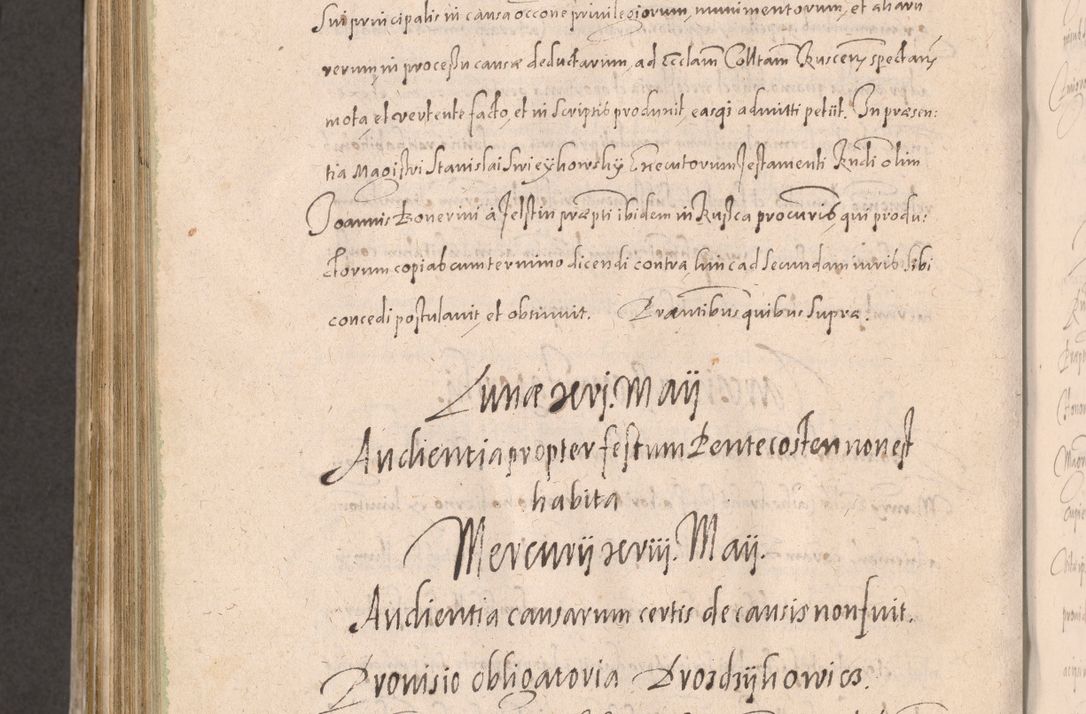 Zdjęcie nr 930 dla obiektu archiwalnego: Acta actorum causarum obligationum institutionum decretorum constitutionum quietationum resignationum cissionum et atiaru obsernationum tam indiciariarum quam extra indiciariarum coram Admodum Reverendo Domino Joanne Zerzynski Canonico Vicario in Spiritualibus et Officiali generali Cracoviensis ad Annum Domini Millesimum Sextentissimum Vigesimum Indictione tertia Pontificatus SSmi D. N. D. Pauli Divina pronidentia Papae V. foeliciter moderni anno ipsins subfelici regimine Diocesis Cracoviensis Illustrissimi ac Reverendissimi D. N. D. Martini Szyszkowski Deigratia Episcopus Cracoviensis Ducis Severiensis in continuantur.