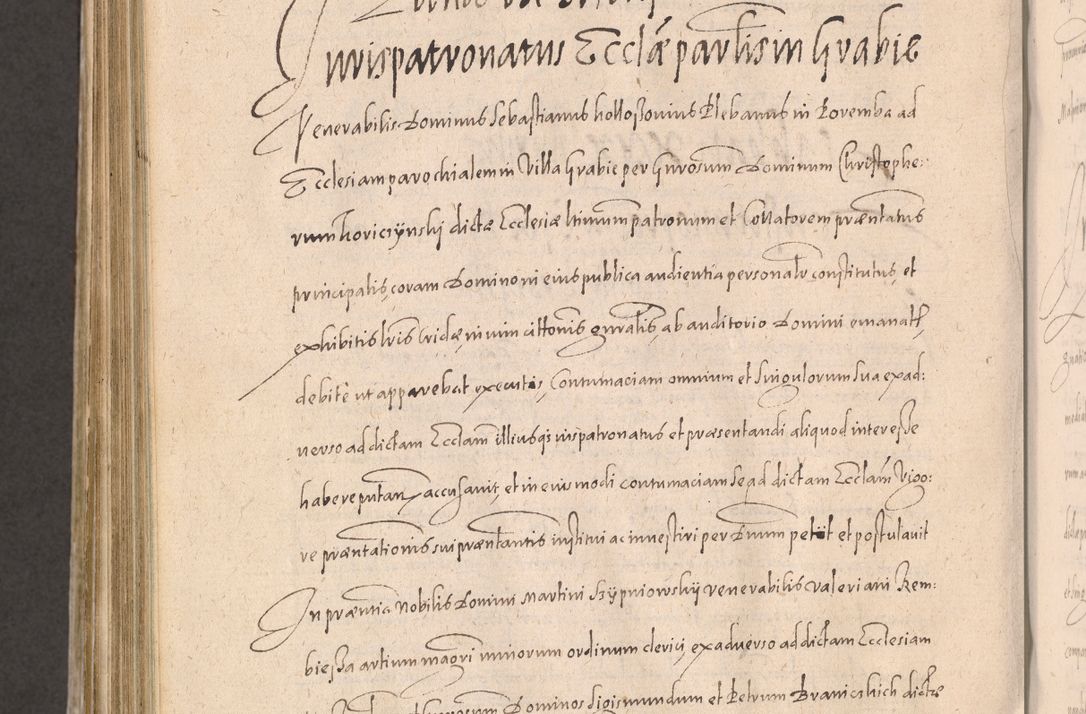 Zdjęcie nr 916 dla obiektu archiwalnego: Acta actorum causarum obligationum institutionum decretorum constitutionum quietationum resignationum cissionum et atiaru obsernationum tam indiciariarum quam extra indiciariarum coram Admodum Reverendo Domino Joanne Zerzynski Canonico Vicario in Spiritualibus et Officiali generali Cracoviensis ad Annum Domini Millesimum Sextentissimum Vigesimum Indictione tertia Pontificatus SSmi D. N. D. Pauli Divina pronidentia Papae V. foeliciter moderni anno ipsins subfelici regimine Diocesis Cracoviensis Illustrissimi ac Reverendissimi D. N. D. Martini Szyszkowski Deigratia Episcopus Cracoviensis Ducis Severiensis in continuantur.