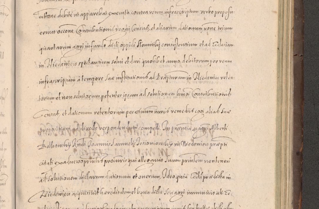 Zdjęcie nr 909 dla obiektu archiwalnego: Acta actorum causarum obligationum institutionum decretorum constitutionum quietationum resignationum cissionum et atiaru obsernationum tam indiciariarum quam extra indiciariarum coram Admodum Reverendo Domino Joanne Zerzynski Canonico Vicario in Spiritualibus et Officiali generali Cracoviensis ad Annum Domini Millesimum Sextentissimum Vigesimum Indictione tertia Pontificatus SSmi D. N. D. Pauli Divina pronidentia Papae V. foeliciter moderni anno ipsins subfelici regimine Diocesis Cracoviensis Illustrissimi ac Reverendissimi D. N. D. Martini Szyszkowski Deigratia Episcopus Cracoviensis Ducis Severiensis in continuantur.