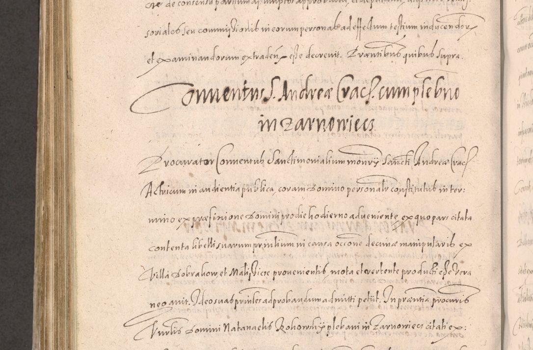 Zdjęcie nr 908 dla obiektu archiwalnego: Acta actorum causarum obligationum institutionum decretorum constitutionum quietationum resignationum cissionum et atiaru obsernationum tam indiciariarum quam extra indiciariarum coram Admodum Reverendo Domino Joanne Zerzynski Canonico Vicario in Spiritualibus et Officiali generali Cracoviensis ad Annum Domini Millesimum Sextentissimum Vigesimum Indictione tertia Pontificatus SSmi D. N. D. Pauli Divina pronidentia Papae V. foeliciter moderni anno ipsins subfelici regimine Diocesis Cracoviensis Illustrissimi ac Reverendissimi D. N. D. Martini Szyszkowski Deigratia Episcopus Cracoviensis Ducis Severiensis in continuantur.