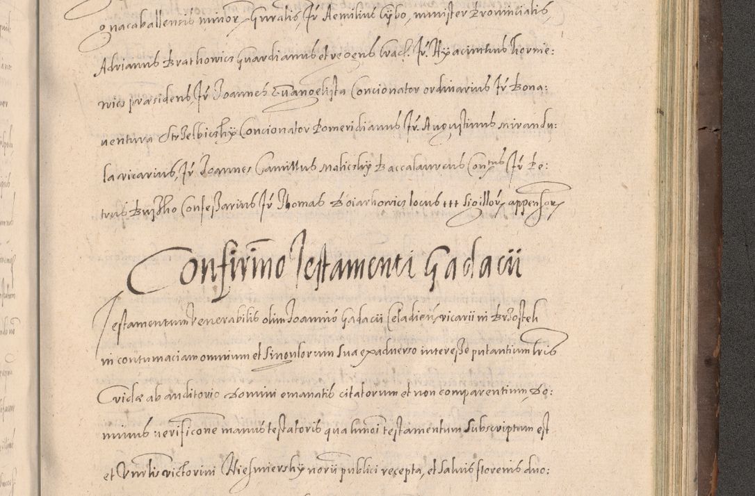 Zdjęcie nr 903 dla obiektu archiwalnego: Acta actorum causarum obligationum institutionum decretorum constitutionum quietationum resignationum cissionum et atiaru obsernationum tam indiciariarum quam extra indiciariarum coram Admodum Reverendo Domino Joanne Zerzynski Canonico Vicario in Spiritualibus et Officiali generali Cracoviensis ad Annum Domini Millesimum Sextentissimum Vigesimum Indictione tertia Pontificatus SSmi D. N. D. Pauli Divina pronidentia Papae V. foeliciter moderni anno ipsins subfelici regimine Diocesis Cracoviensis Illustrissimi ac Reverendissimi D. N. D. Martini Szyszkowski Deigratia Episcopus Cracoviensis Ducis Severiensis in continuantur.