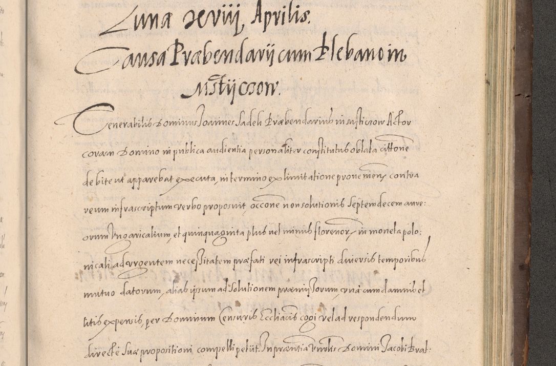 Zdjęcie nr 895 dla obiektu archiwalnego: Acta actorum causarum obligationum institutionum decretorum constitutionum quietationum resignationum cissionum et atiaru obsernationum tam indiciariarum quam extra indiciariarum coram Admodum Reverendo Domino Joanne Zerzynski Canonico Vicario in Spiritualibus et Officiali generali Cracoviensis ad Annum Domini Millesimum Sextentissimum Vigesimum Indictione tertia Pontificatus SSmi D. N. D. Pauli Divina pronidentia Papae V. foeliciter moderni anno ipsins subfelici regimine Diocesis Cracoviensis Illustrissimi ac Reverendissimi D. N. D. Martini Szyszkowski Deigratia Episcopus Cracoviensis Ducis Severiensis in continuantur.